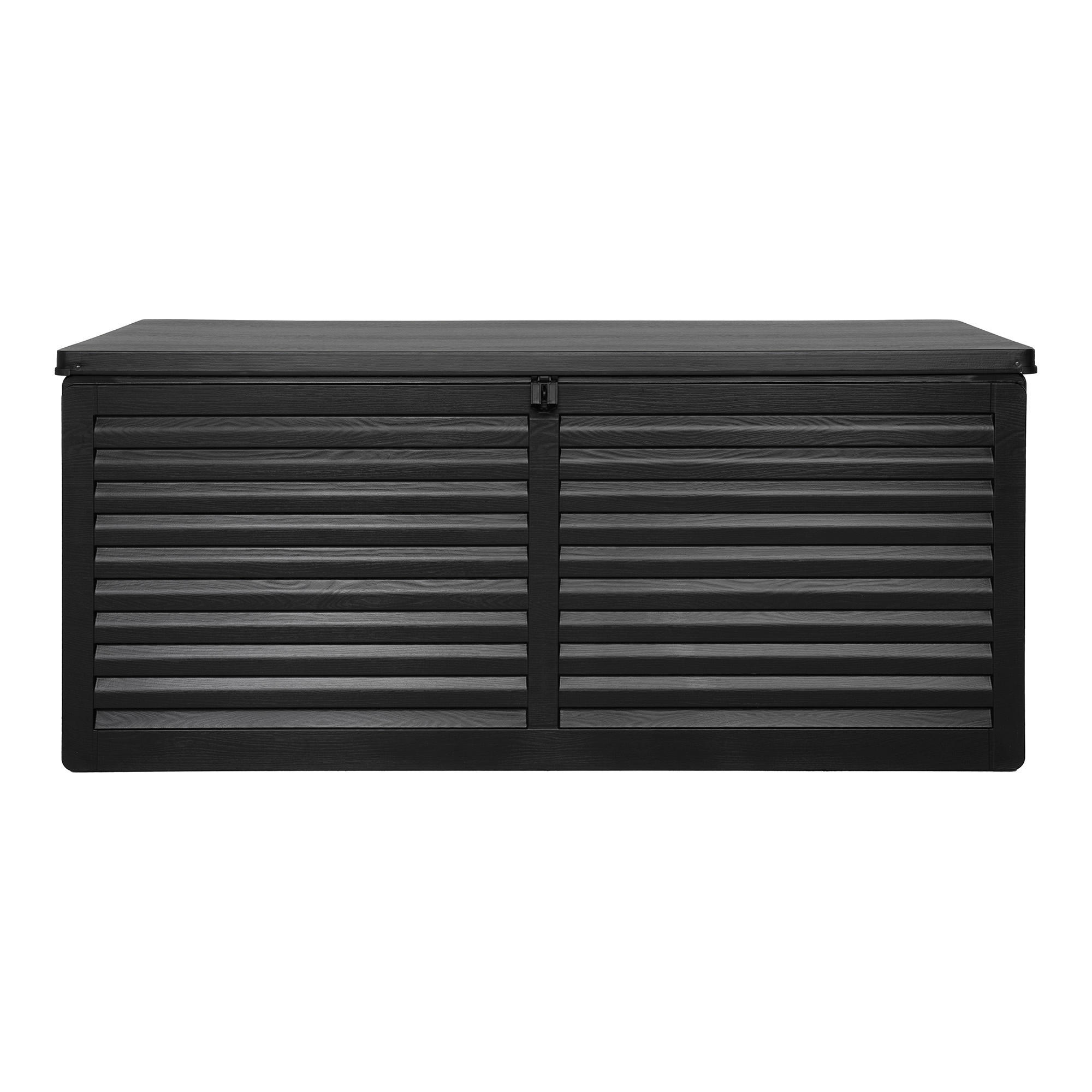 KISSENBOX 146.5/64.5/61 cm  - Schwarz, MODERN, Kunststoff (146.5/64.5/61cm) - MID.YOU