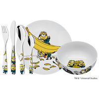 KINDERGESCHIRRSET Minions 6-teilig  - Design, Metall - WMF
