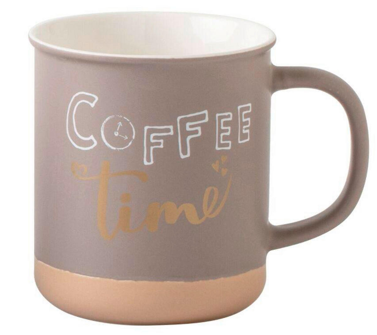 CANĂ PENTRU CAFEA 470 ml  - albastru/alb, Trend, ceramică (9,4/10,5cm) - Novel