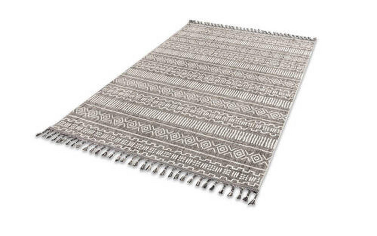 WEBTEPPICH 160/230 cm Grau, Creme  - Creme/Grau, Design, Textil (160/230cm) - Novel