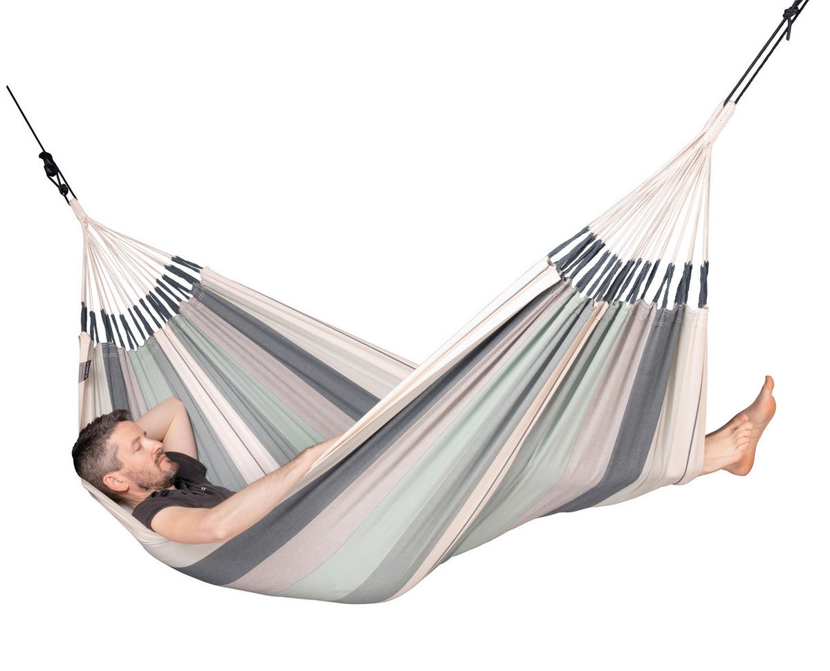 HOUPACÍ SÍŤ  - bílá/olivově zelená, Konvenční, textil (140/300cm) - La Siesta