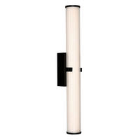 BADEZIMMER-WANDLEUCHTE   - Klar/Schwarz, Design, Glas/Metall (9/63cm)