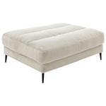 HOCKERBANK in Textil Naturfarben  - Schwarz/Naturfarben, Design, Textil/Metall (90/83/125cm) - Dieter Knoll
