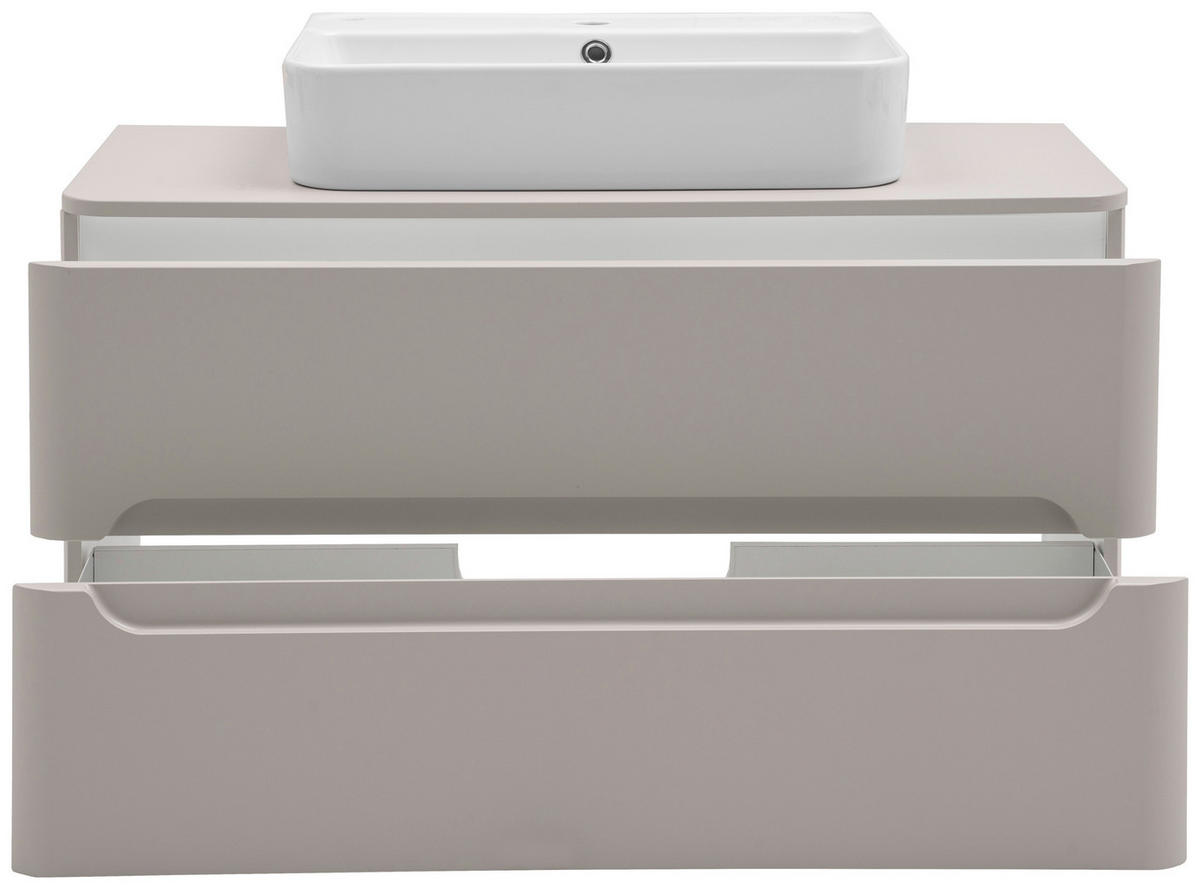 WASCHTISCHKOMBI 101 cm  - Kaschmir/Weiß, KONVENTIONELL, Keramik/Holzwerkstoff (101cm) - Xora