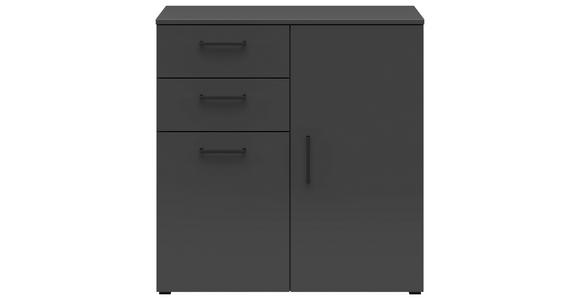 KOMMODE 80/83/40 cm in Graphitfarben - Anthrazit/Schwarz, MODERN, Holzwerkstoff/Kunststoff (80/83/40cm) - Carryhome