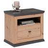NACHTSCHRANK 63/55/38 cm  - Dunkelgrau/Eiche Artisan, ROMANTIK / LANDHAUS, Holzwerkstoff/Metall (63/55/38cm) - Hom`in