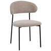 VIERFUßSTUHL - Beige/Schwarz, KONVENTIONELL, Textil/Metall (53/80/57cm) - MID.YOU