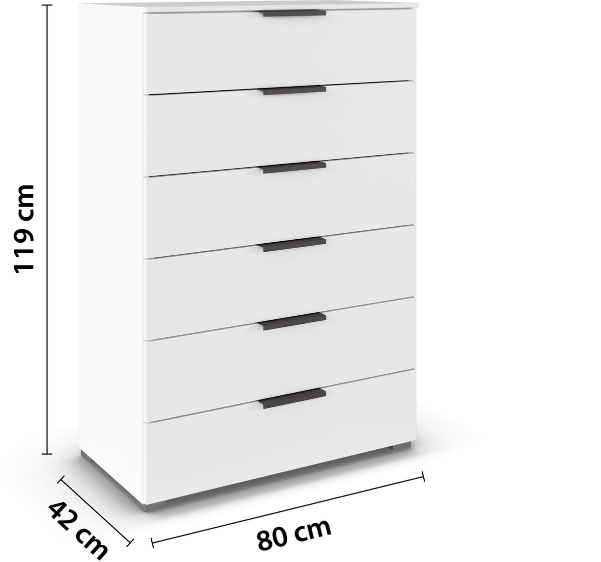 KOMMODE  in 80/119/42 cm  - Graphitfarben/Alufarben, Trend, Holzwerkstoff/Metall (80/119/42cm) - Novel
