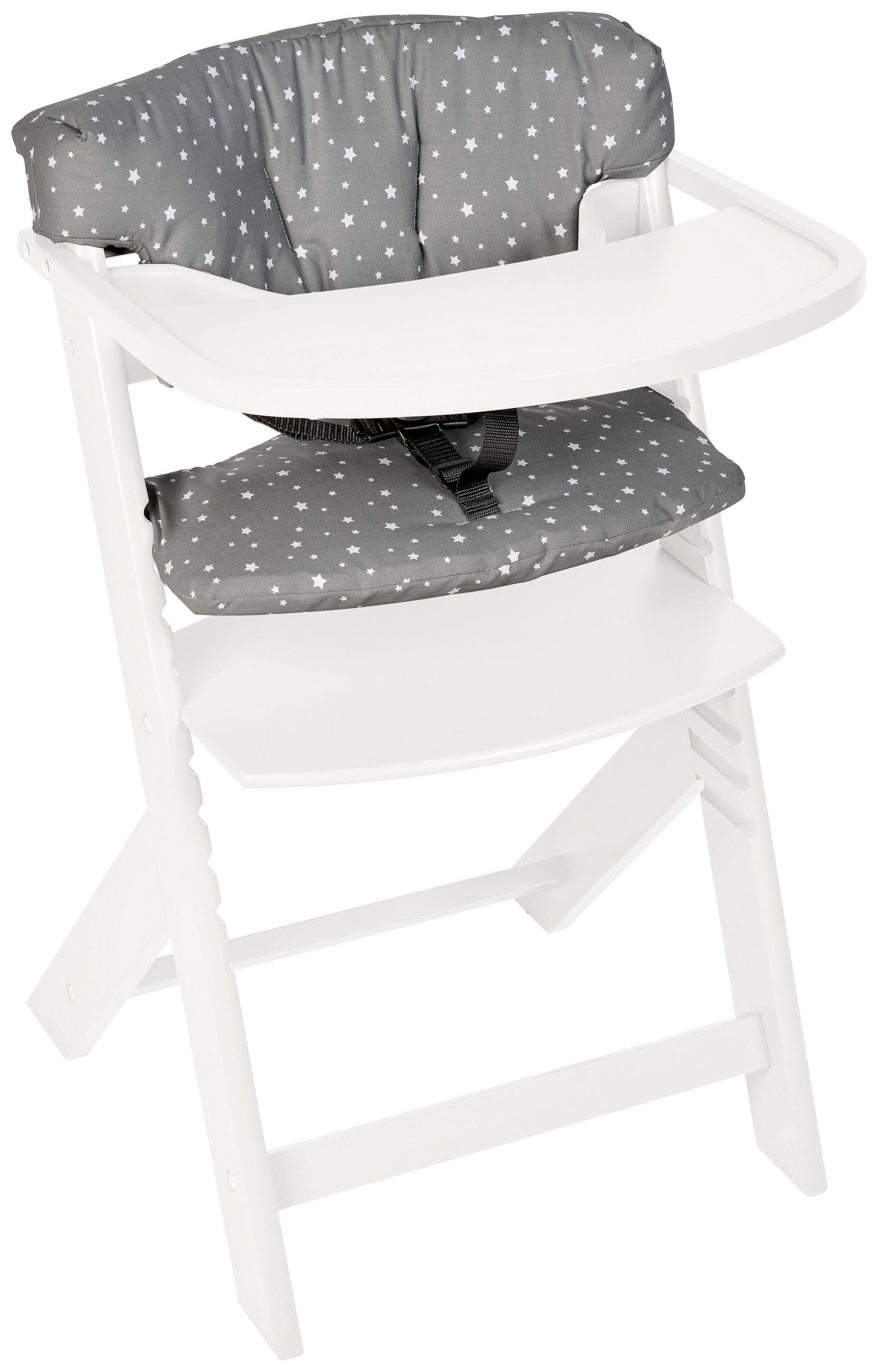 HOCHSTUHLEINLAGE Lunch  - Grau, Basics, Textil (25/50cm) - My Baby Lou