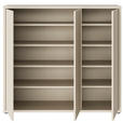 SCHUHSCHRANK Alice Springs  in 109,2/99,1/34,9 cm  - Sandfarben/Grau, MODERN, Holzwerkstoff/Kunststoff (109,2/99,1/34,9cm) - Xora