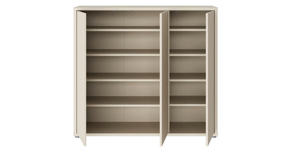 SCHUHSCHRANK Alice Springs  in 109,2/99,1/34,9 cm  - Sandfarben/Grau, MODERN, Holzwerkstoff/Kunststoff (109,2/99,1/34,9cm) - Xora