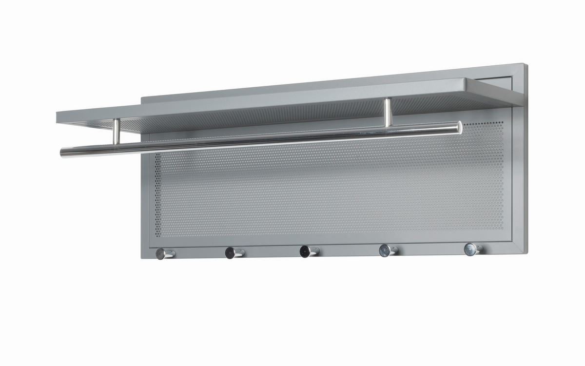 GARDEROBENLEISTE  in Grau  - Grau, MODERN, Metall (75/30/26cm)