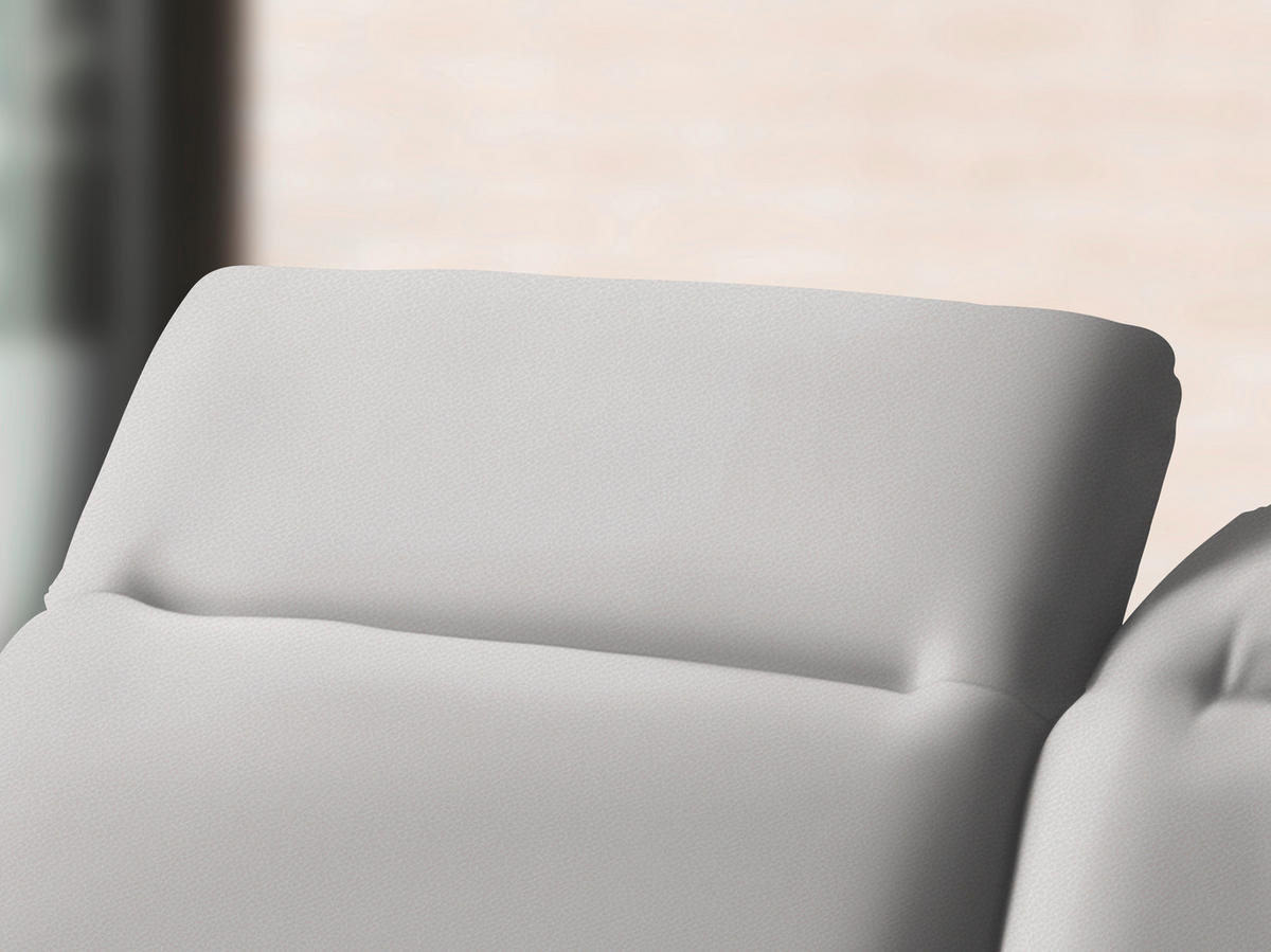 ECKSOFA in Flachgewebe Creme  - Creme/Schwarz, Design, Textil/Metall (180/289cm) - Stylife