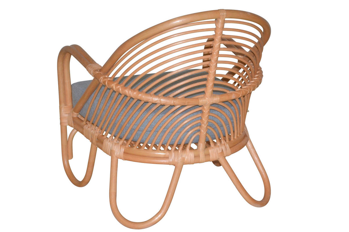 RELAXSESSEL Flachgewebe Sitzkissen    - Honig, Natur, Holz/Textil (72/70/80,5cm) - MID.YOU