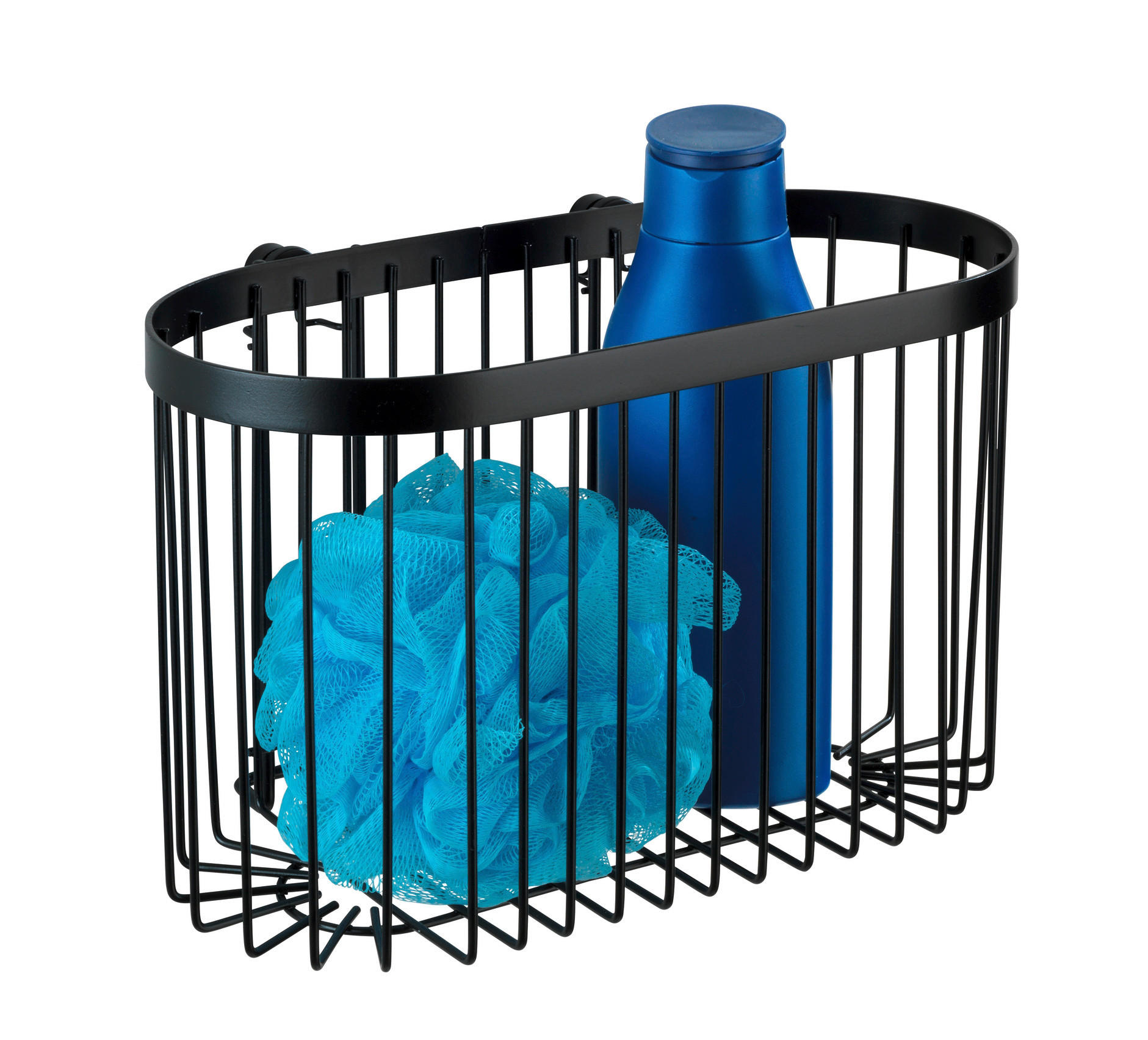 DUSCHKORB - Schwarz, Basics, Metall (27/17/15cm) - Wenko