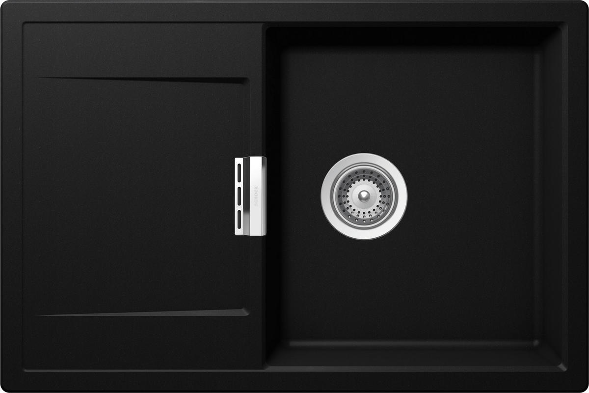 SPÜLE MONO D-100-A / MOND100APUR  - Schwarz, Basics, Stein (76,5/51cm) - Schock