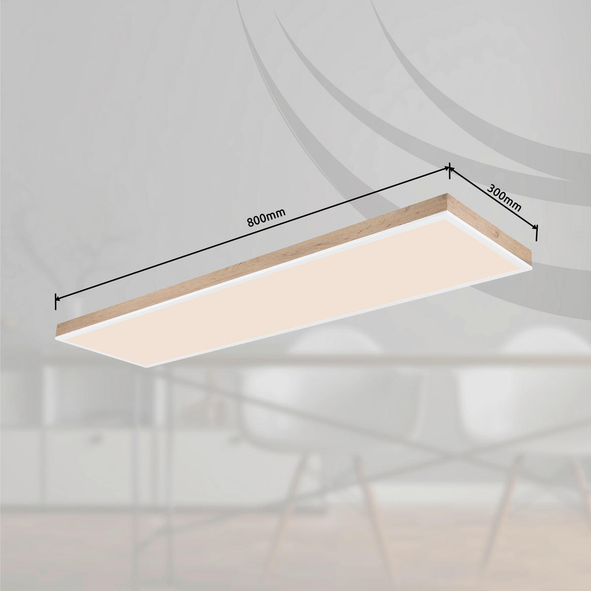 STROPNÍ LED SVÍTIDLO, 120/30/7.5 cm - Natur (120/30/7.5cm) - Globo