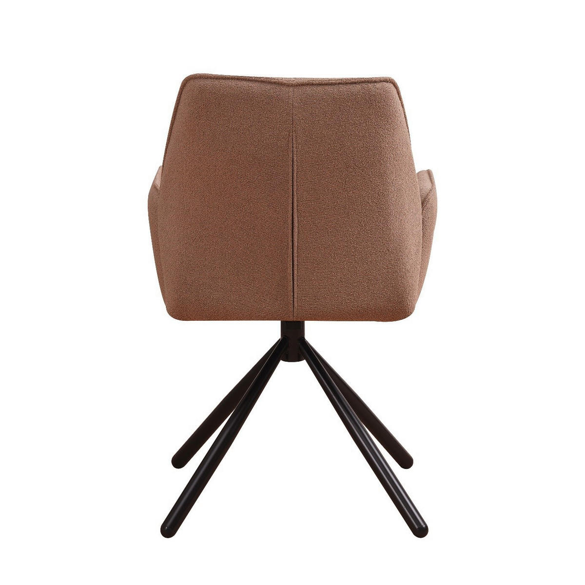SADA ŽIDLÍ S PODRUČKAMI 2 kusy - černá/šedohnědá, Design, kov/textil (56/97/52,5cm) - MID.YOU