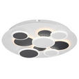LED-DECKENLEUCHTE 46,8/6 cm - Schwarz/Weiß, Trend, Kunststoff/Metall (46,8/6cm) - Novel