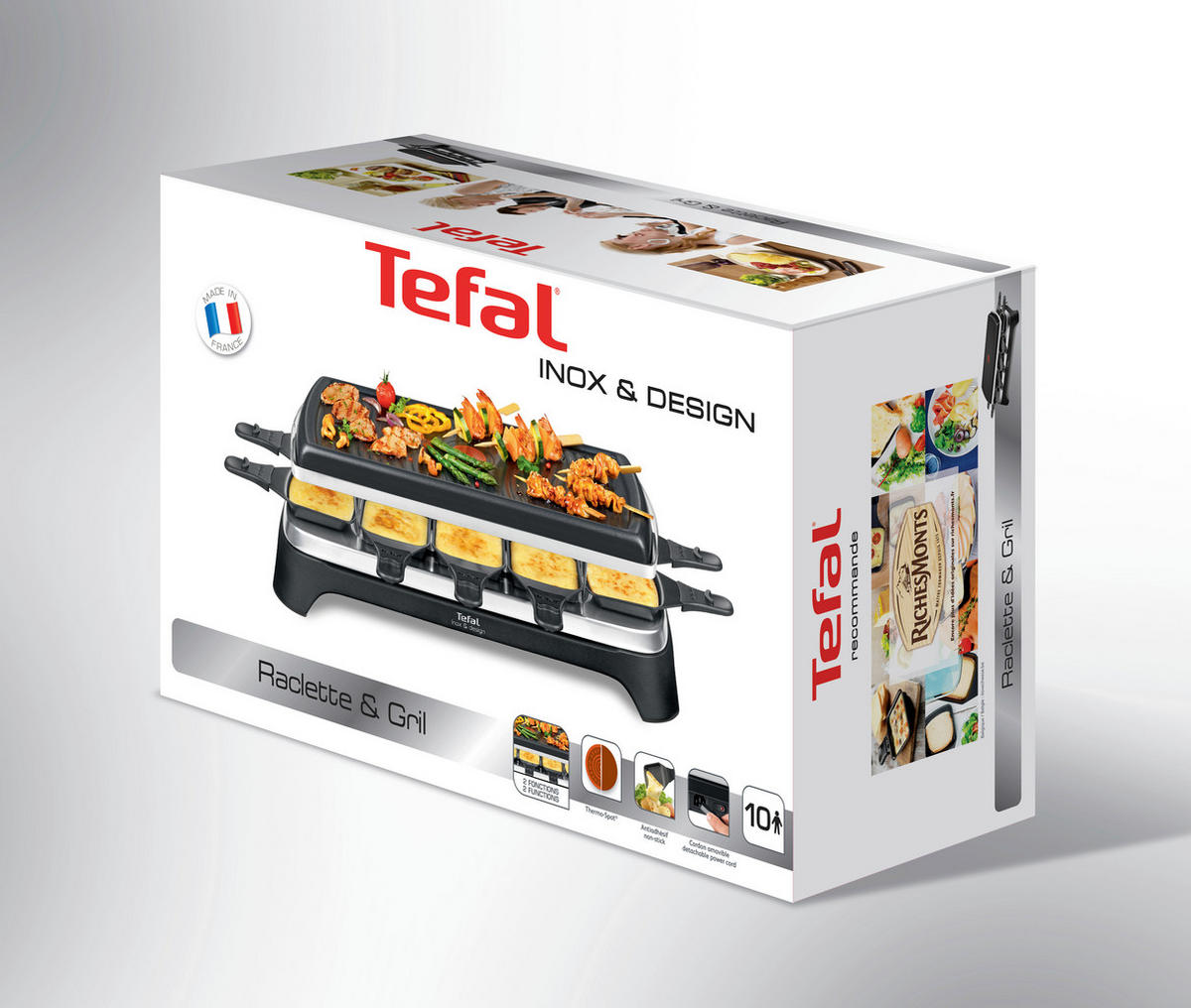 RACLETTE-GRILL  - Schwarz, Basics, Kunststoff (50/15/25cm) - Tefal