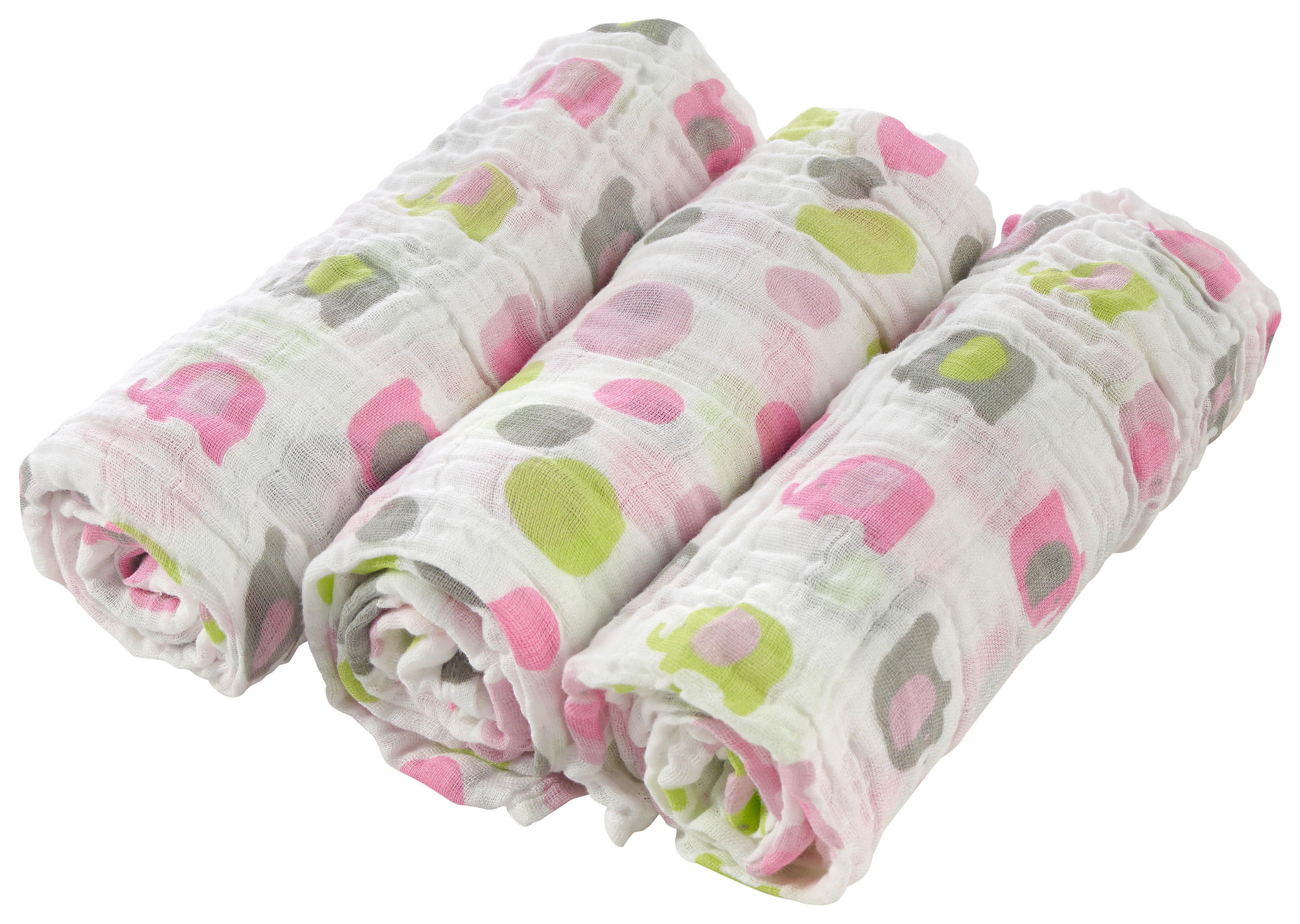 LÁTKOVÁ PLENKA - bílá/pink, Basics, textil (80/80cm) - My Baby Lou