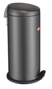 ABFALLSAMMLER CAPBOY MAXI 22 L  - Edelstahlfarben/Graphitfarben, KONVENTIONELL, Kunststoff/Metall (27/60cm) - Wesco