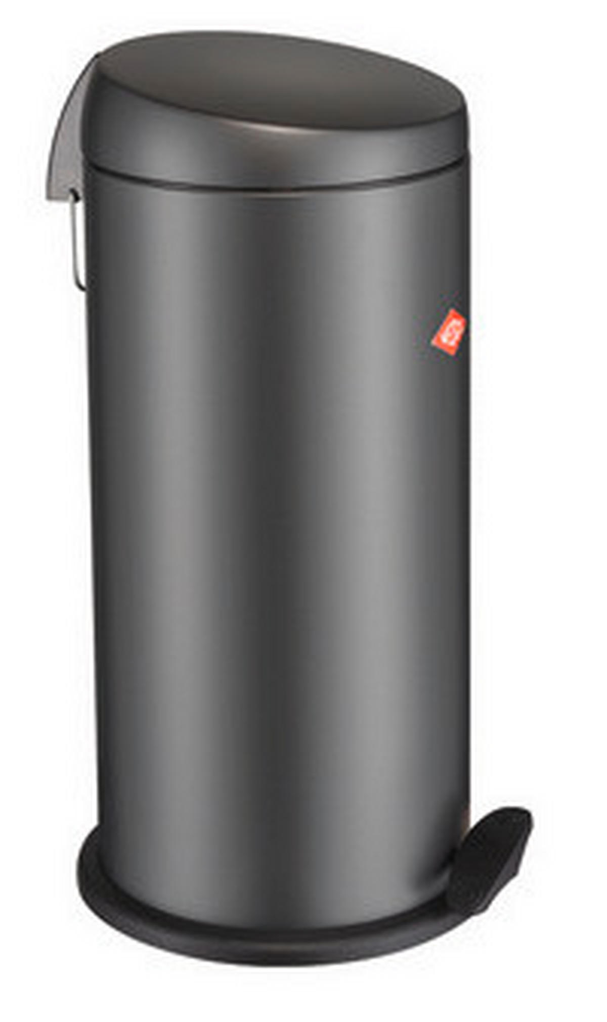 ABFALLSAMMLER CAPBOY MAXI 22 L  - Edelstahlfarben/Graphitfarben, KONVENTIONELL, Kunststoff/Metall (27/60cm) - Wesco