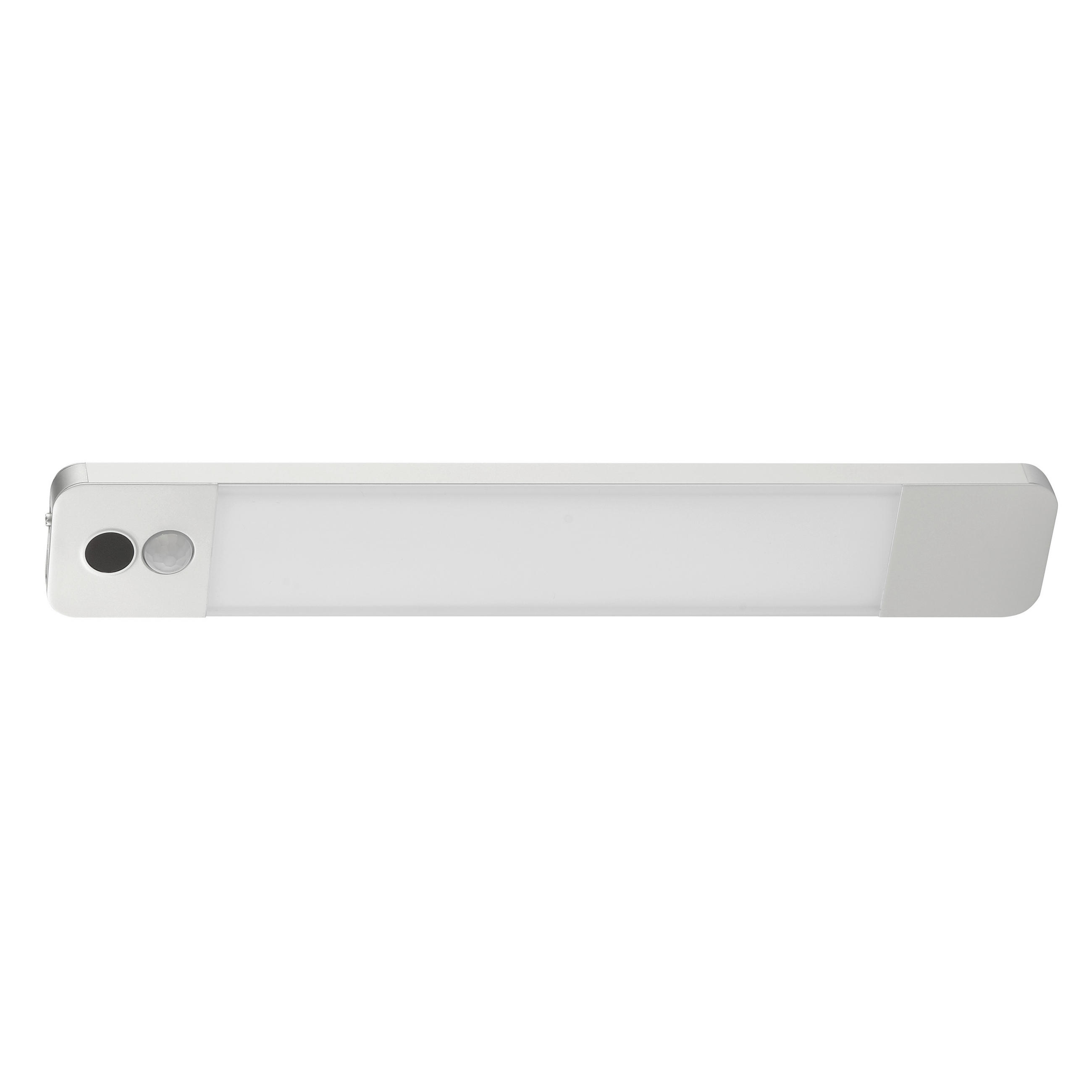 PODGRADNA SVETILJKA  - boja aluminijuma, Osnovno, metal/plastika (25/1/4cm)