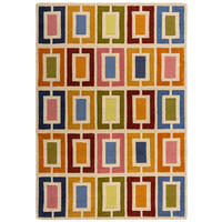 WOLLTEPPICH 200/290 cm RETRO BLOCKS Multicolor  - Multicolor, KONVENTIONELL, Textil (200/290cm)