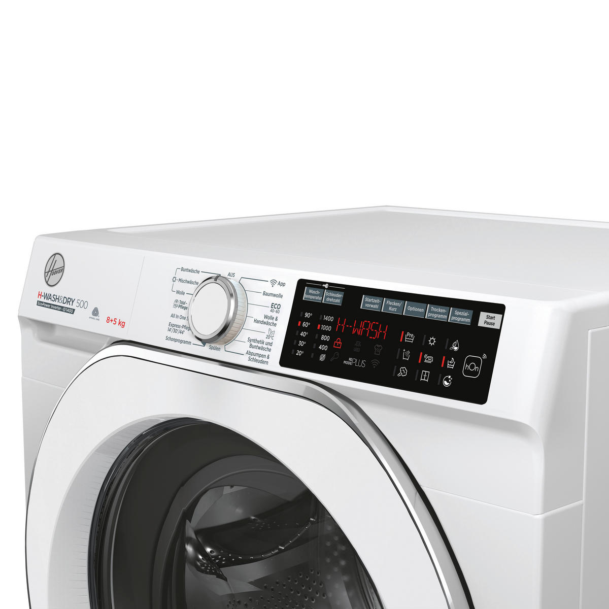 WASCHTROCKNER HDQ 485AMC-84  - Weiß, Basics, Glas/Kunststoff (60/85/53,00cm) - Hoover