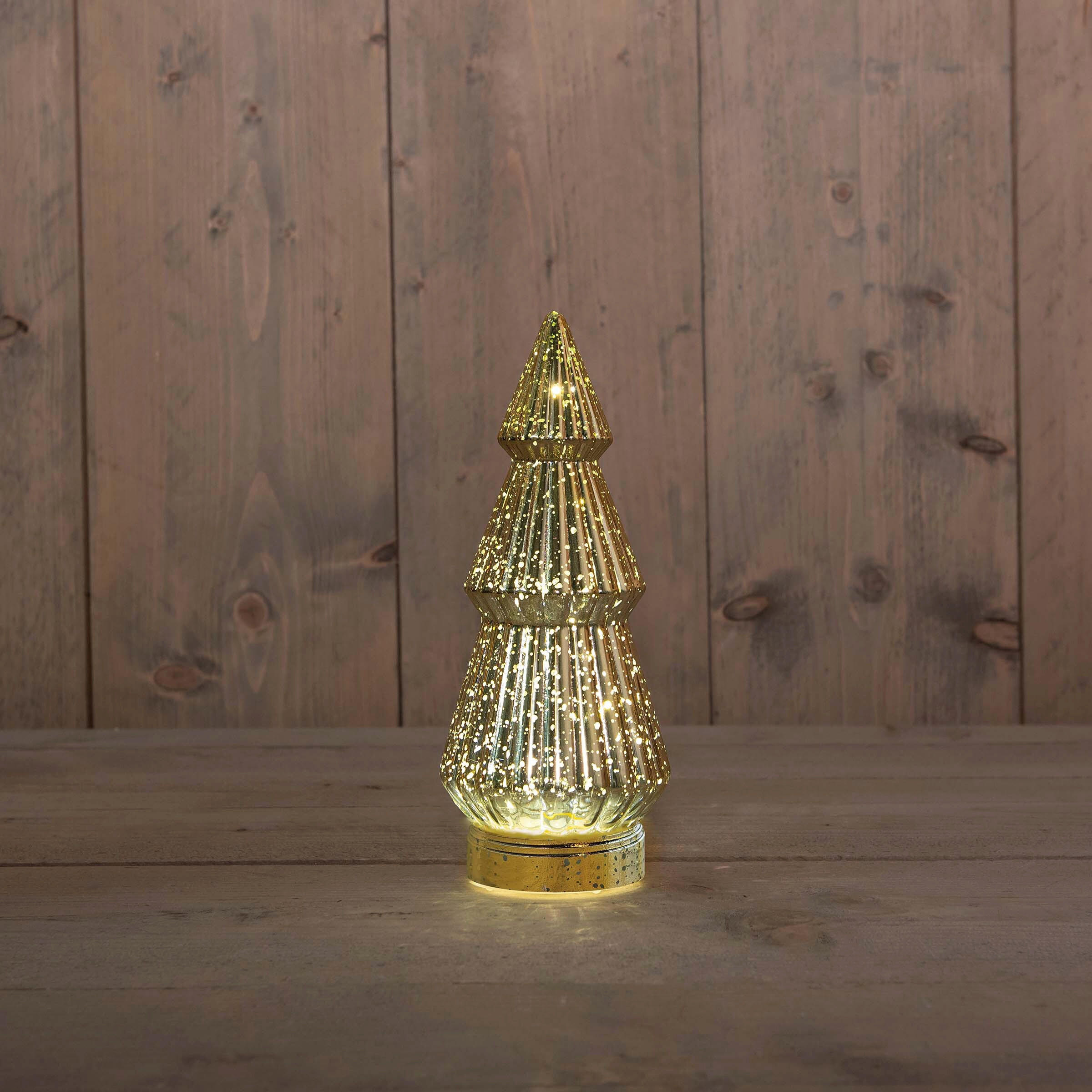 LED-DEKOLEUCHTE 10/23,5 cm   - Goldfarben, Basics, Glas (10/23,5cm) - X-Mas