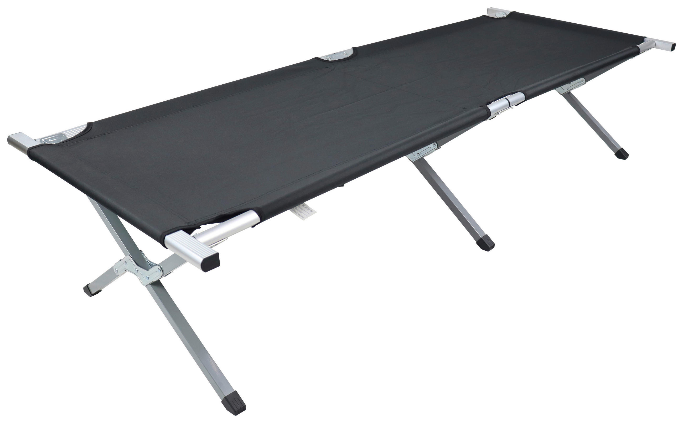 CAMPINGBETT  - Schwarz, MODERN, Textil/Metall (70/210cm) - Ambia Garden