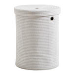 WÄSCHETONNE - Weiß, Design, Kunststoff/Textil (38/50cm) - Landscape