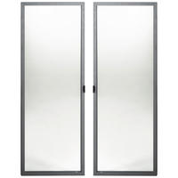 AJTÓ SZETT - antracit, Modern, Üveg/fém (73,7/101,2cm) - Carryhome