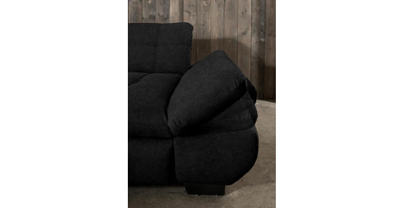 ECKSOFA  in Mikrofaser Anthrazit  198/290 cm  - Anthrazit/Schwarz, Design, Textil/Metall (198/290cm) - Xora
