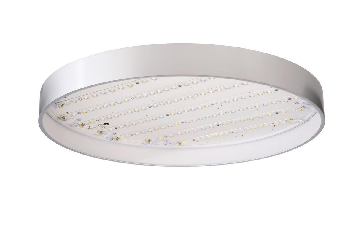 LED-DECKENLEUCHTE Menkar 60/60/9 cm   - Alufarben, KONVENTIONELL, Metall (60/60/9cm)