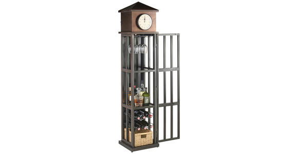 BARSCHRANK in Braun - Braun, Trend, Metall (39/185/36cm) - Ambia Home