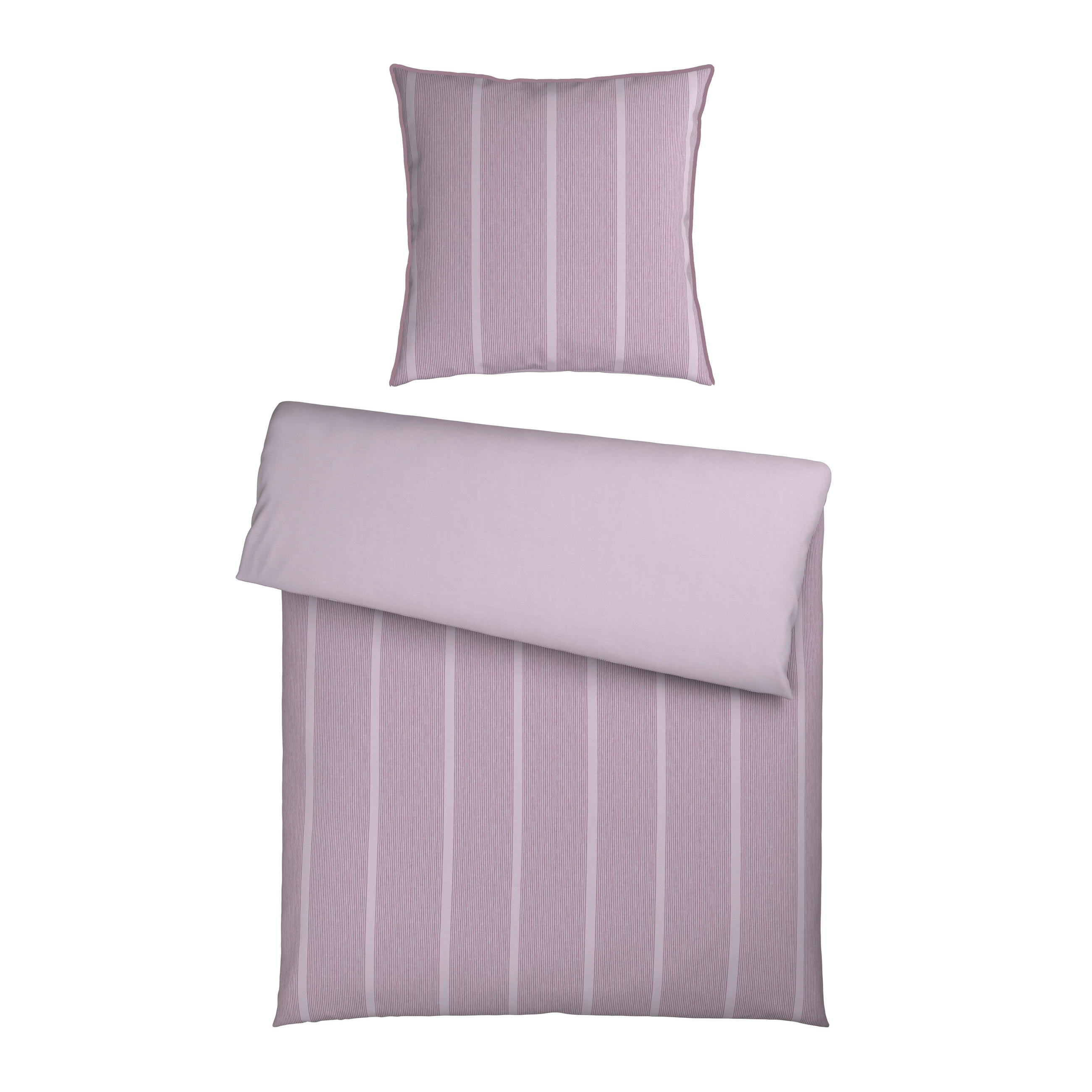 WENDEBETTWÄSCHE Renforcé 155/220 cm  - Mauve, Textil (155/220cm) - Bio:Vio