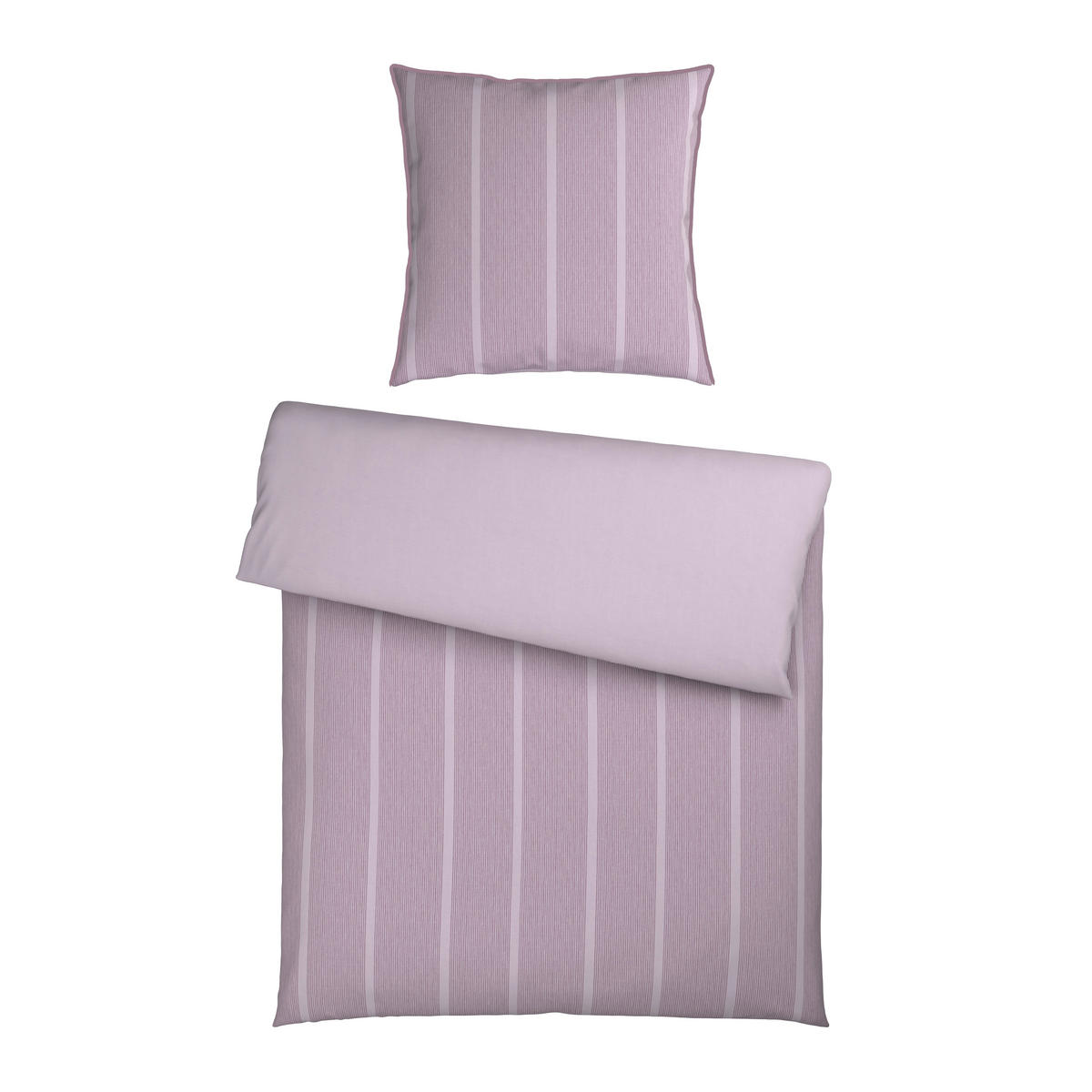 WENDEBETTWÄSCHE Renforcé 155/220 cm  - Mauve, Textil (155/220cm) - Bio:Vio