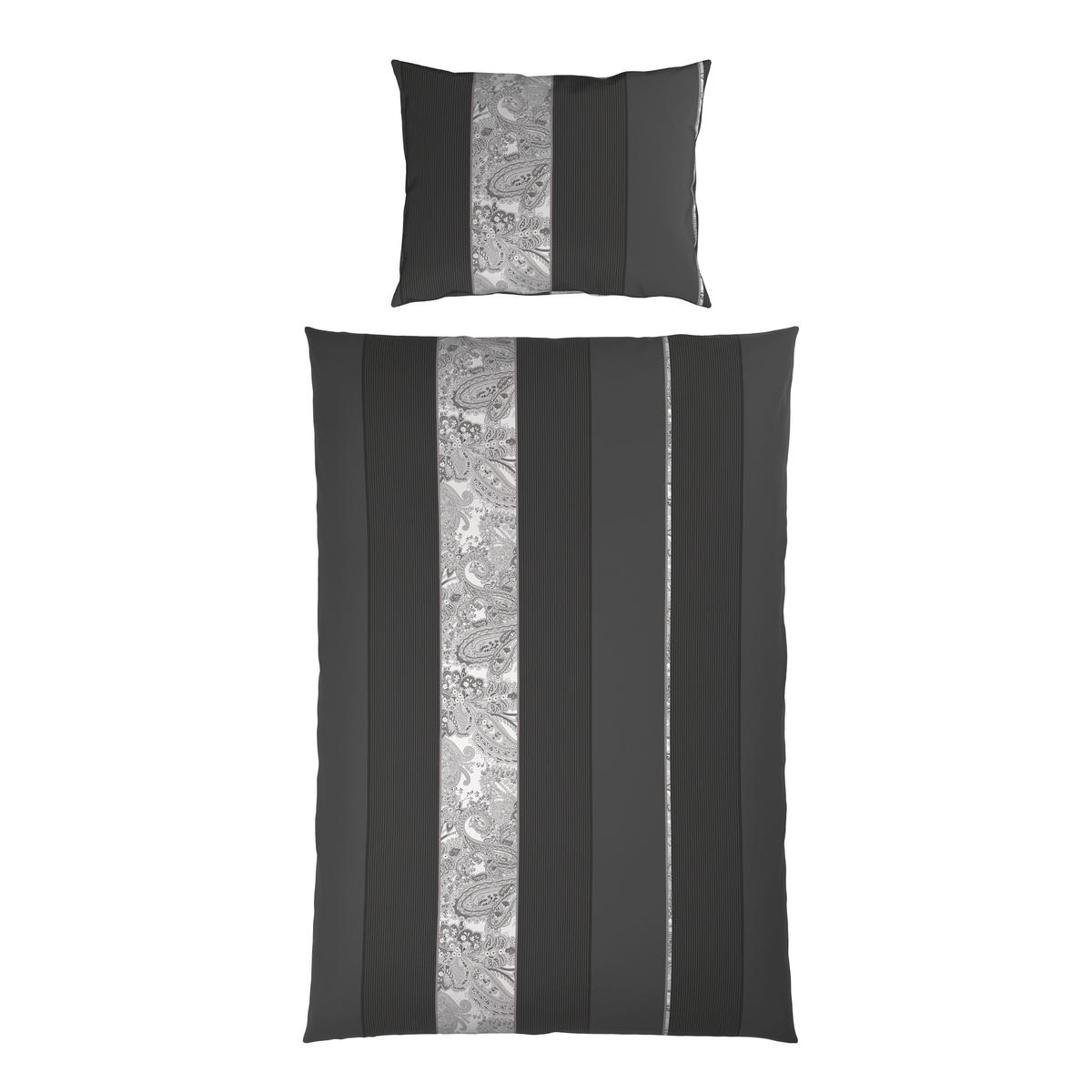 POVLEČENÍ, satén, antracitová, 140/200 cm - antracitová, Design, textil (140/200cm) - Dieter Knoll