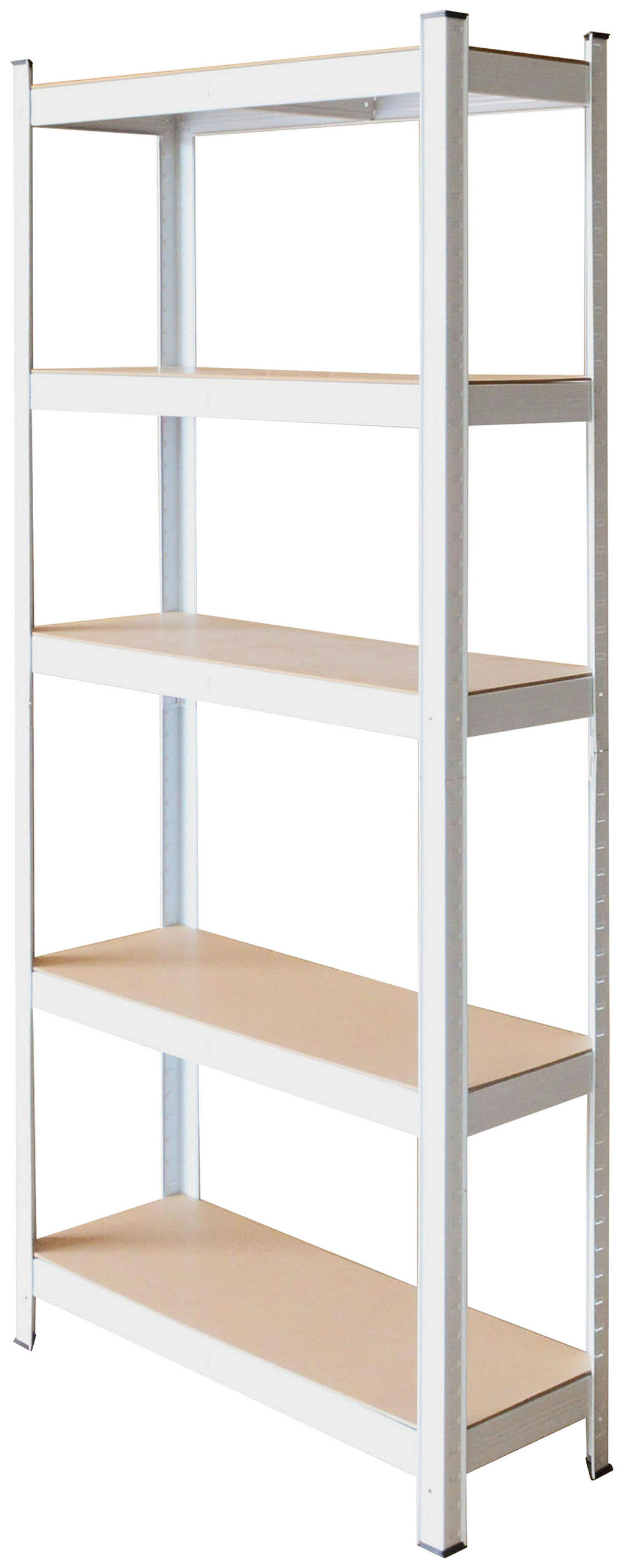 SCHWERLASTREGAL  - Weiss, Konventionell, Holzwerkstoff/Metall (90/40/180cm)