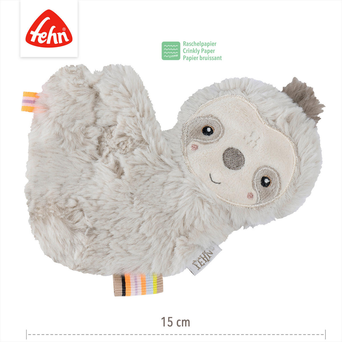 KNISTERTUCH - Hellgrau, Basics, Textil (11/17/0,5cm) - Fehn