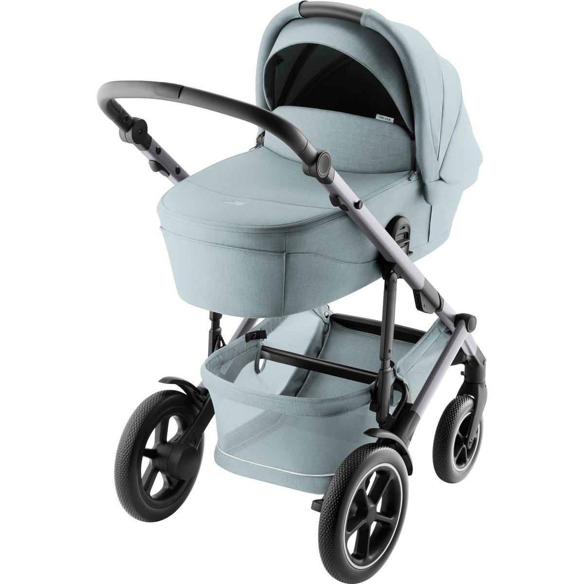LIEGEWANNE Smile 5Z  - Pastellblau, Basics, Textil/Metall (20/43/85.5cm) - Britax Römer