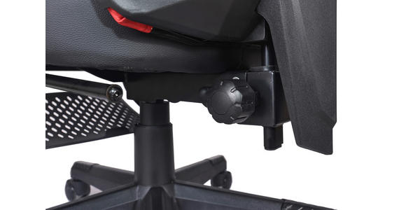 GAMINGSTUHL Rot, Schwarz Metall, Kunststoff, Textil   - Rot/Schwarz, MODERN, Kunststoff/Textil (59/107-117/58cm) - Carryhome
