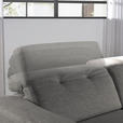 ECKSOFA in Struktur Dunkelgrau  - Eichefarben/Dunkelgrau, Design, Holz/Textil (305/163cm) - Novel