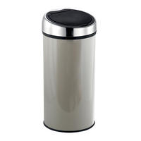 ABFALLEIMER 30 l  Metall  - Taupe/Schwarz, Basics, Kunststoff/Metall (35/66/35cm) - Spirella