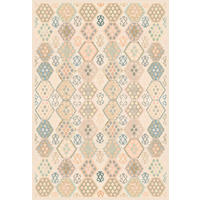 VINTAGE-TEPPICH Ondea Parviza 130/190 cm  in Sandfarben, Hellrosa, Blaugrau  - Sandfarben/Hellrosa, LIFESTYLE, Kunststoff/Textil (130/190cm) - Lindorug
