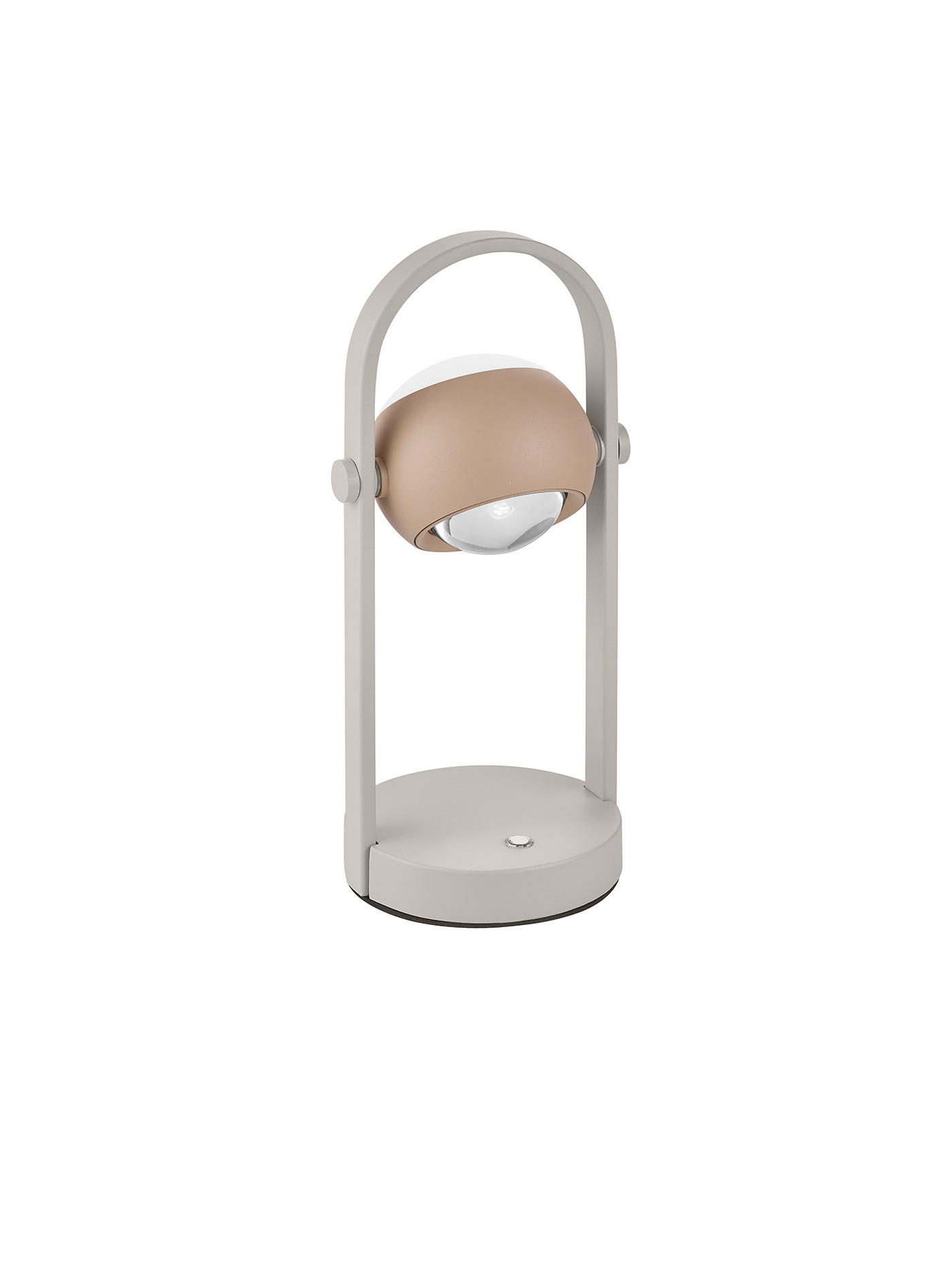 Musterring Led-Tischleuchte Cannon Grau, Aprikose 34 cm