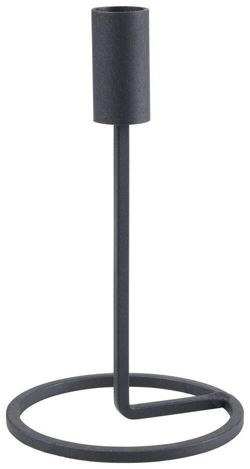 STOJAN NA SVIEČKU  kov - čierna, Basics, kov (11/20cm)