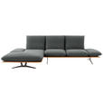 ECKSOFA  in Flachgewebe Grau  159/314 cm  - Schwarz/Grau, Design, Holz/Textil (159/314cm) - Dieter Knoll